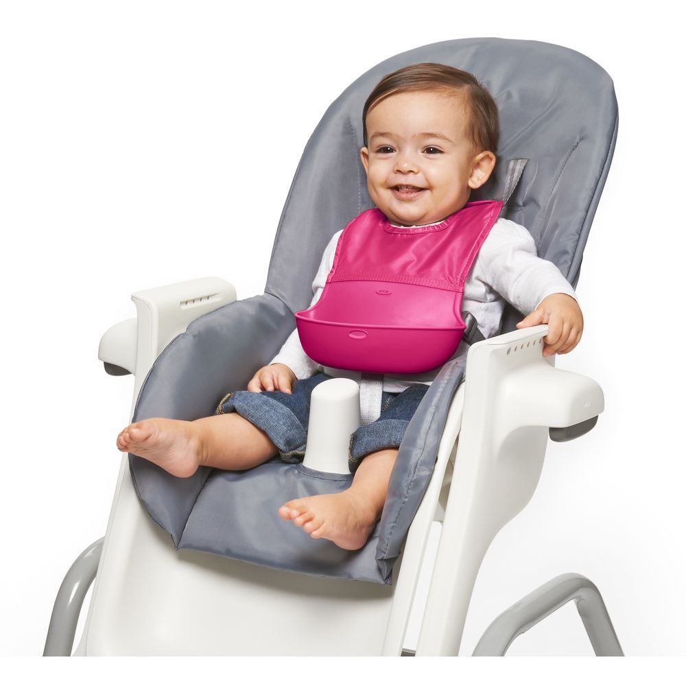 Oxo Tot - Roll Up Bib - Pink