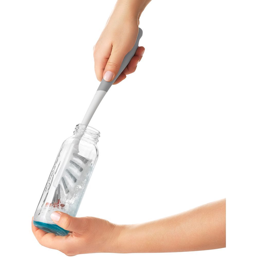 Oxo Tot - Water Bottle & Straw Cup Cleaning Set Brush Set - Gray