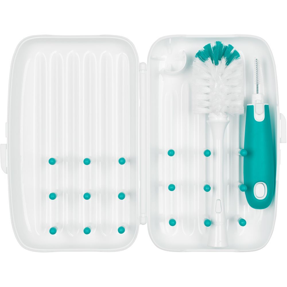 Oxo Tot - On-The-Go Drying Rack w/ Bottle Brush - Teal