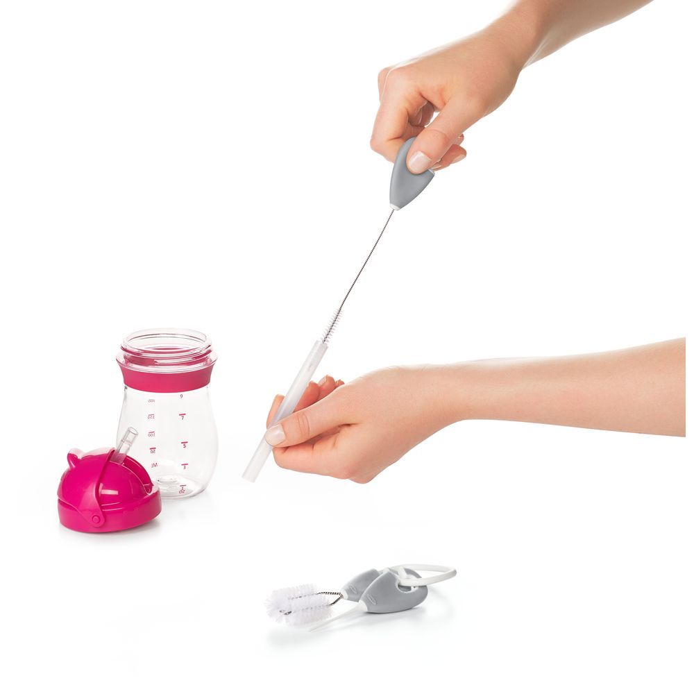 Oxo Tot - Cleaning Set For Straw & Sippy Cup - Gray