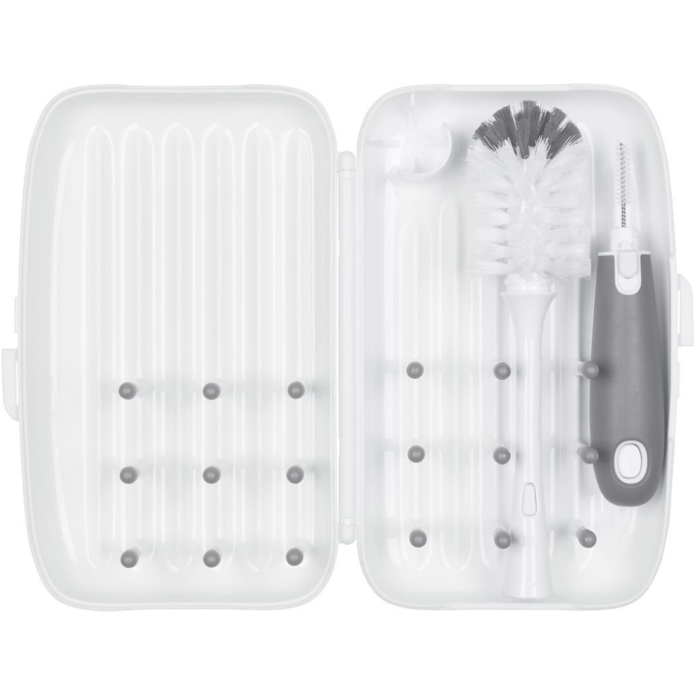 Oxo Tot - On-The-Go Drying Rack w/ Bottle Brush - Gray