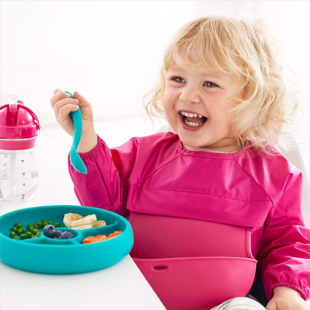 Oxo Tot - Sleeved Bib - Pink