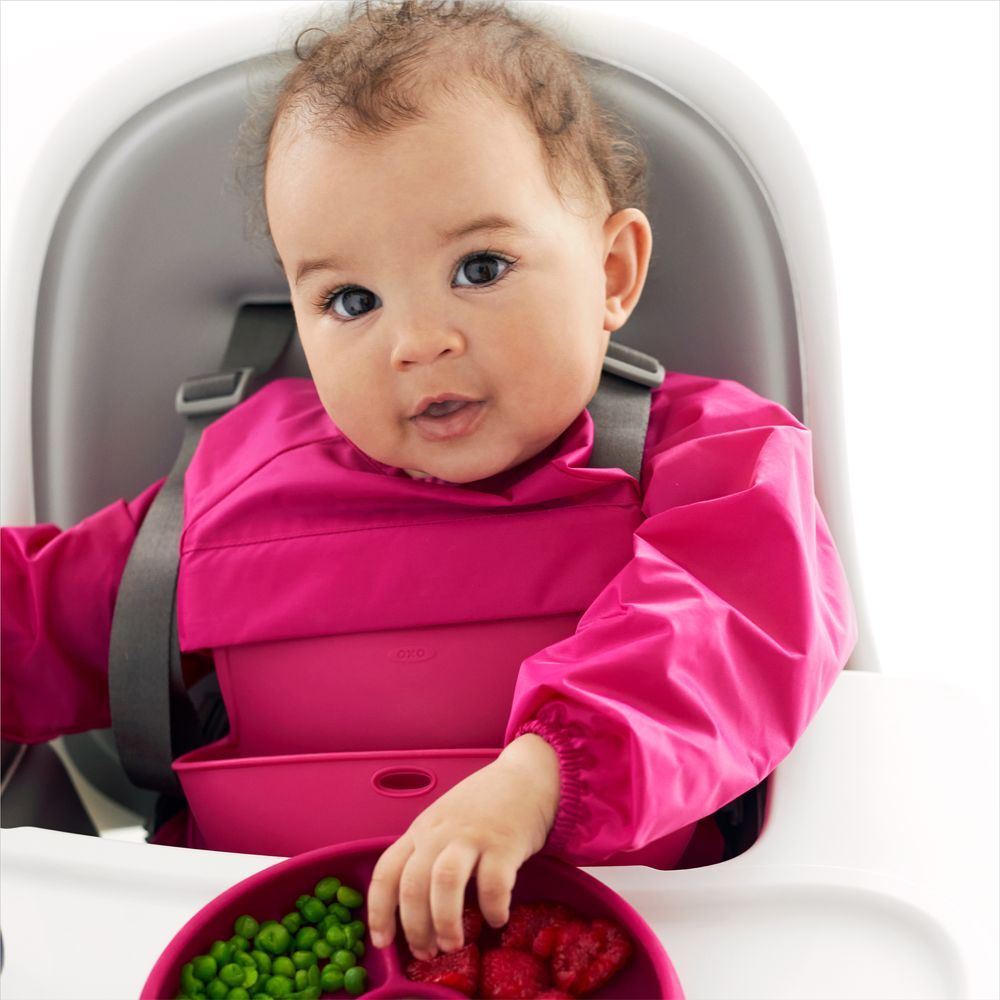 Oxo Tot - Sleeved Bib - Pink