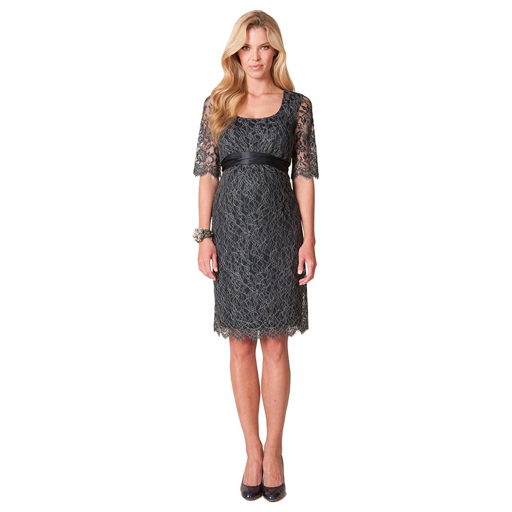 Seraphine - Honor Scoop Neck Lace Dress