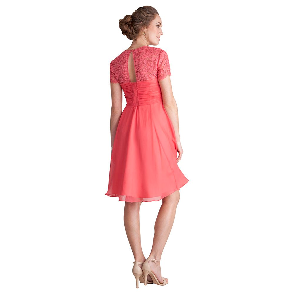 Seraphine - Maya Maternity Cocktail Dress - Rose