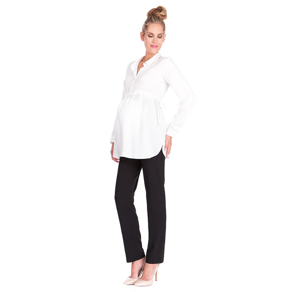 Seraphine - Annora Shirt w/ Drawstring Channel - Ivory