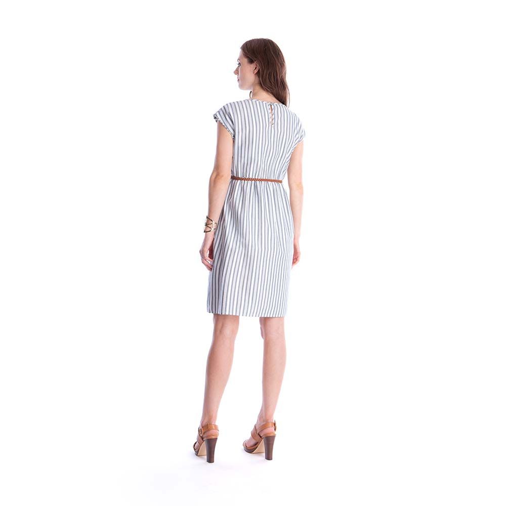 Seraphine - Presley:Panelled Stripe Dress