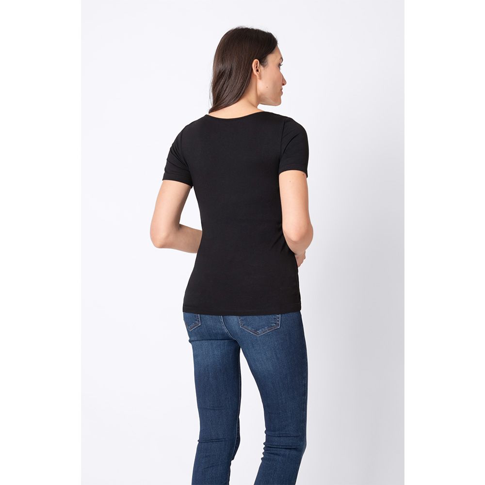 Seraphine - Laina SS T-shirt, Pack of 2 - Black/White