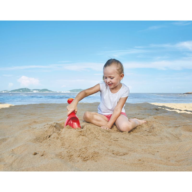 Hape - Rain Shovel Sand & Beach Toy - Red