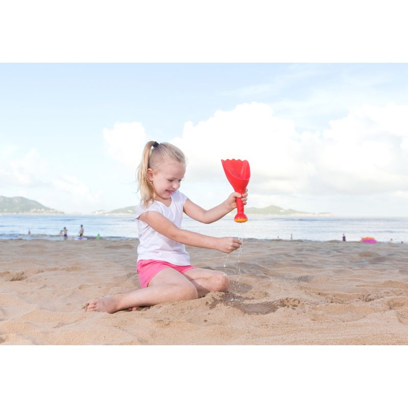 Hape - Rain Shovel Sand & Beach Toy - Red