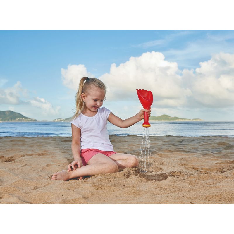 Hape - Rain Shovel Sand & Beach Toy - Red