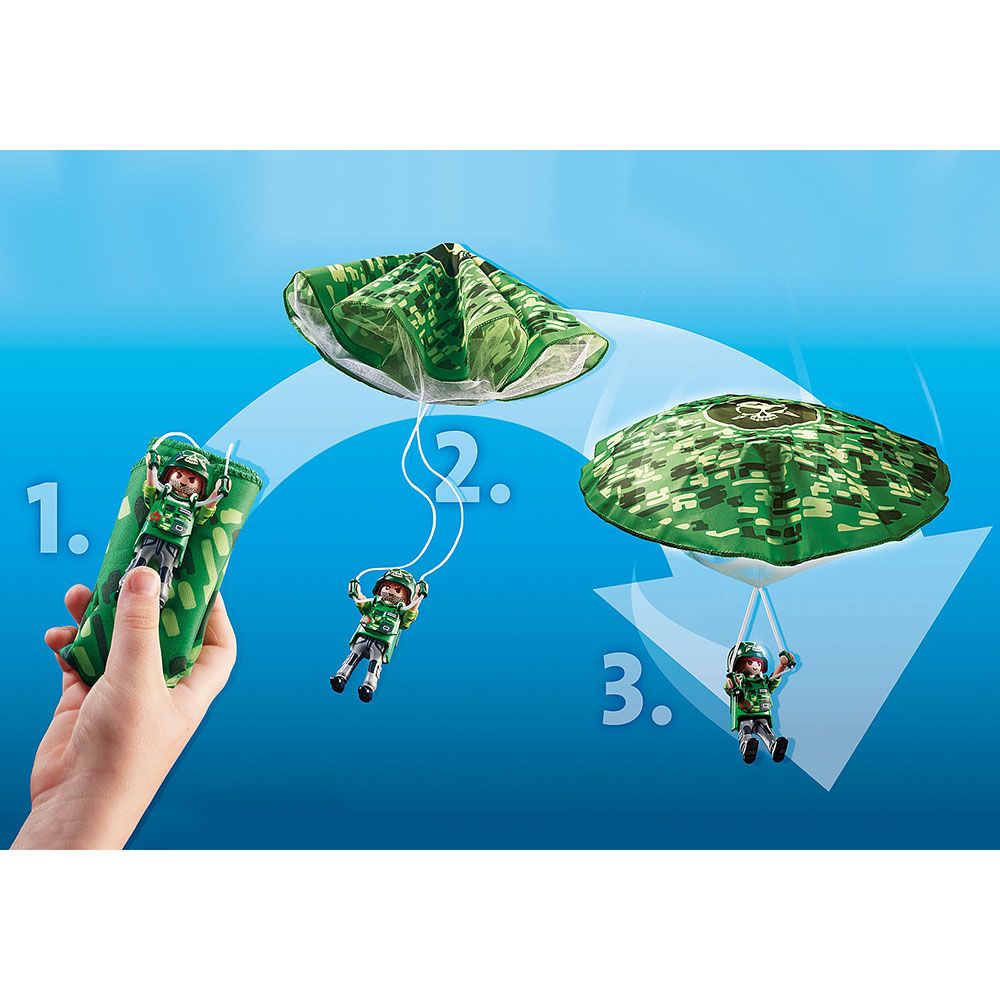 Playmobil - Police Parachute Search 19pcs