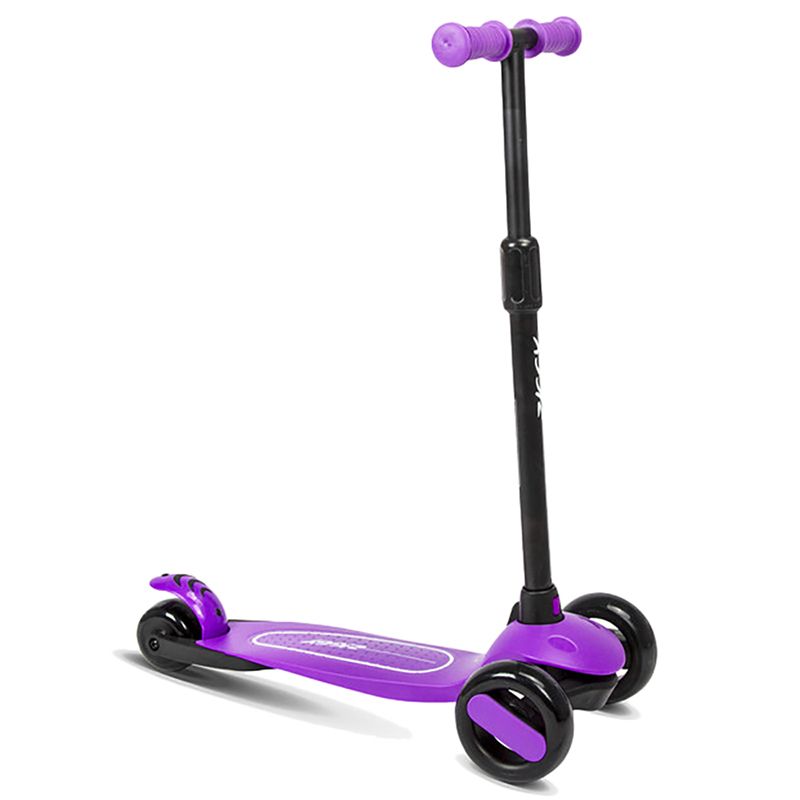 Ziggy - 3-Wheel Tilt Scooter w/LED Light - Purple