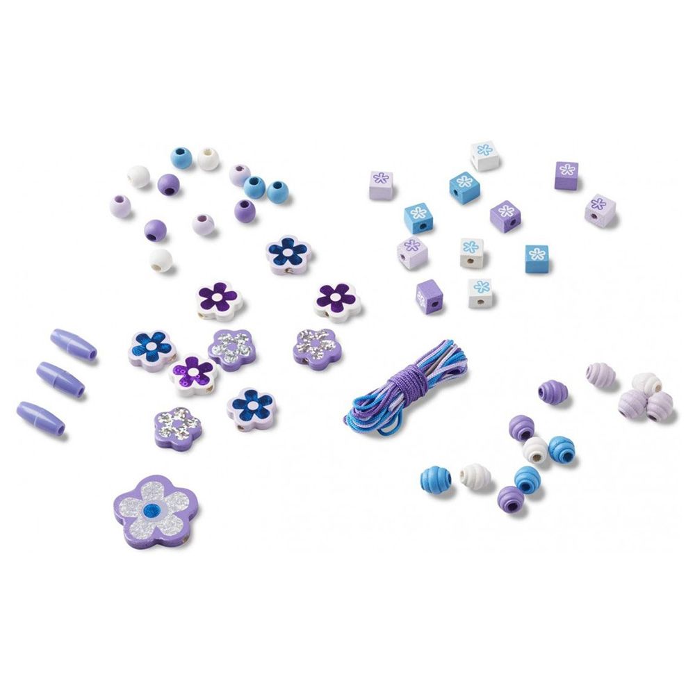 Melissa And Doug - Sparkling Flowers Wooden Bead Set