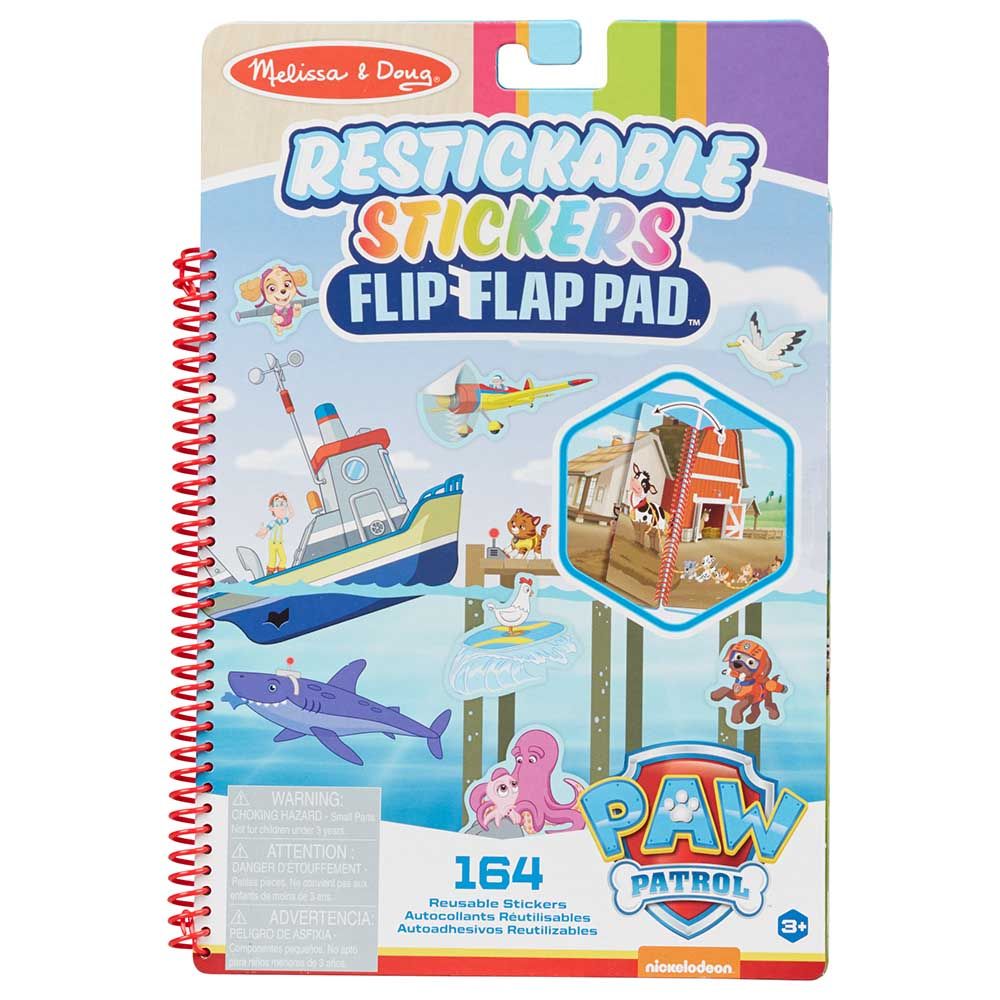 Melissa & Doug - Paw Patrol Stickers Flip-Flap Pad - Adventure Bay