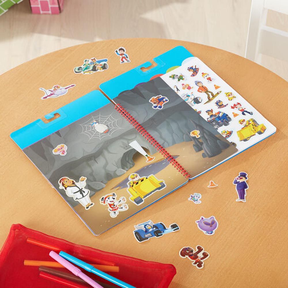 Melissa & Doug - Paw Patrol Restickable Stickers Flip-Flap Pad - Classic