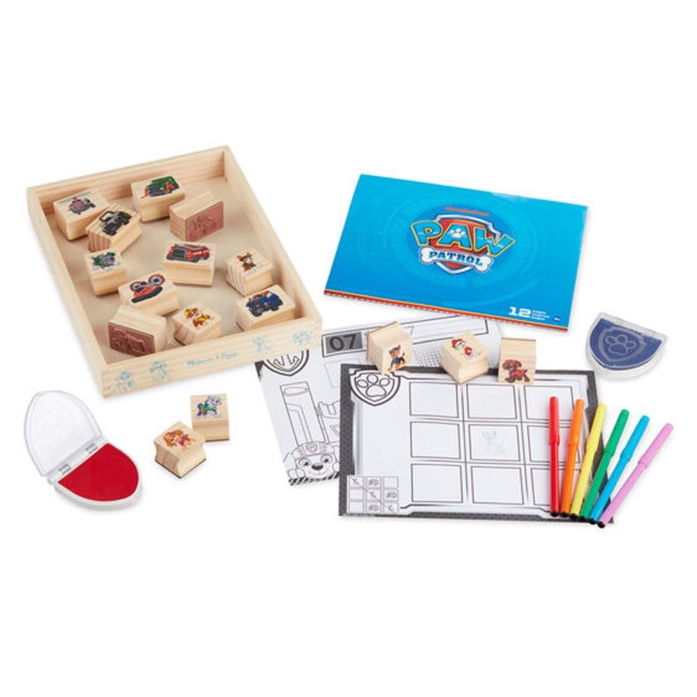 Melissa & Doug - Paw Patrol Wooden Stamps Activity Set