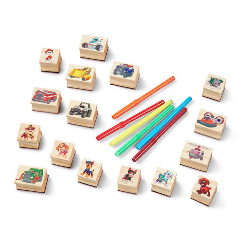 Melissa & Doug - Paw Patrol Wooden Stamps Activity Set