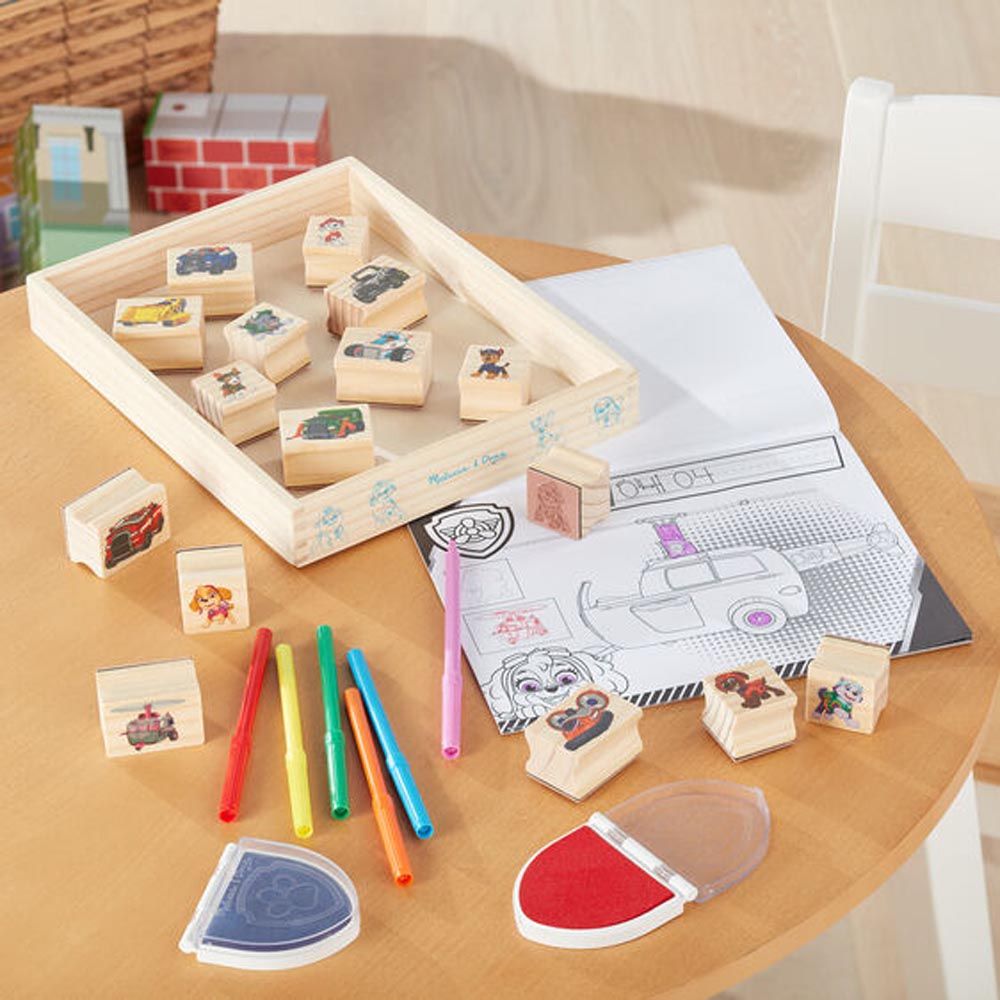 Melissa & Doug - Paw Patrol Wooden Stamps Activity Set