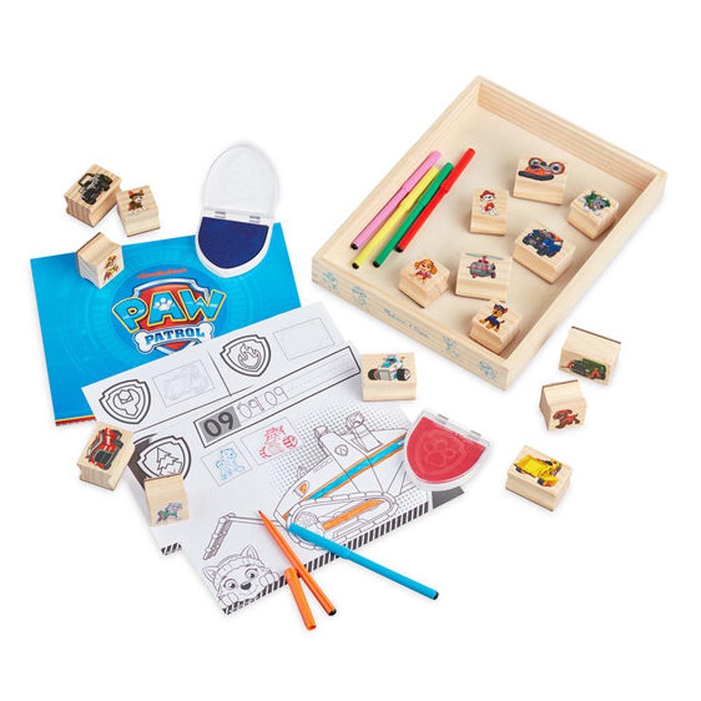 Melissa & Doug - Paw Patrol Wooden Stamps Activity Set