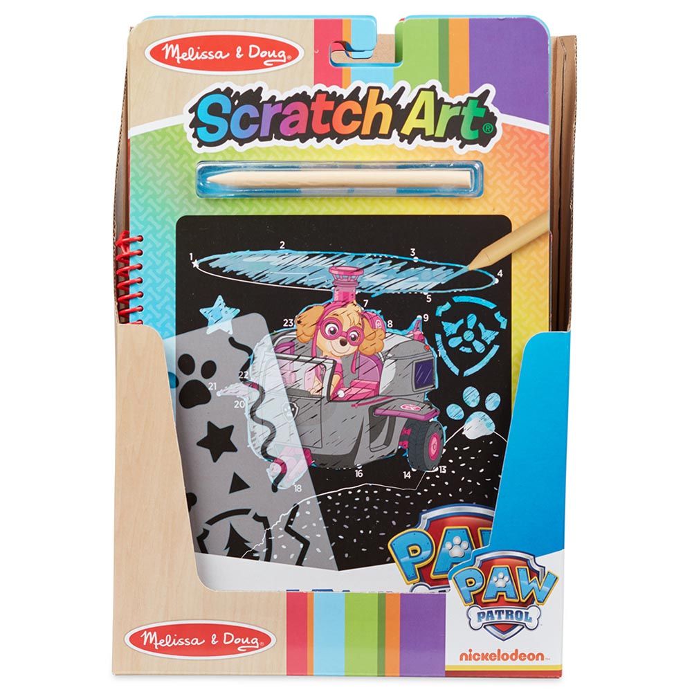 Melissa & Doug - Paw Patrol Scratch Art Pad - Skye