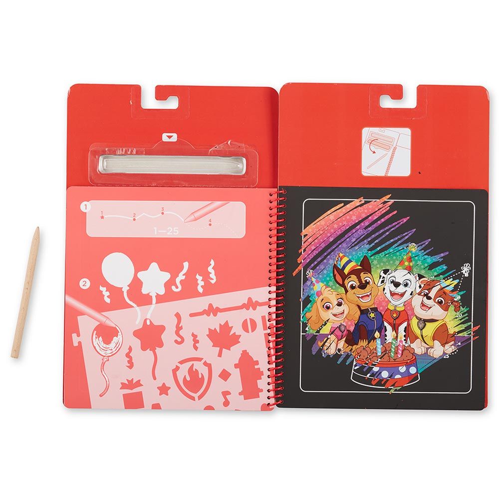 Melissa & Doug - Paw Patrol Scratch Art Pad - Marshall