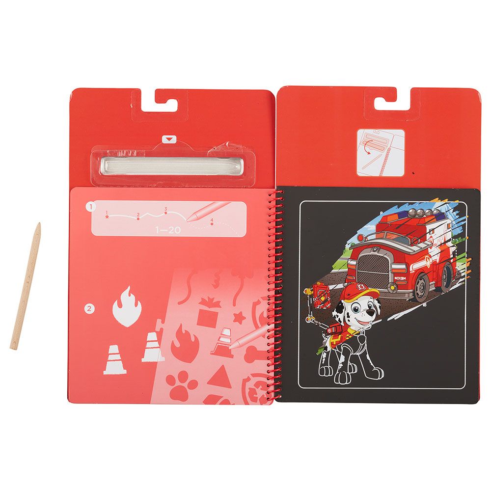 Melissa & Doug - Paw Patrol Scratch Art Pad - Marshall