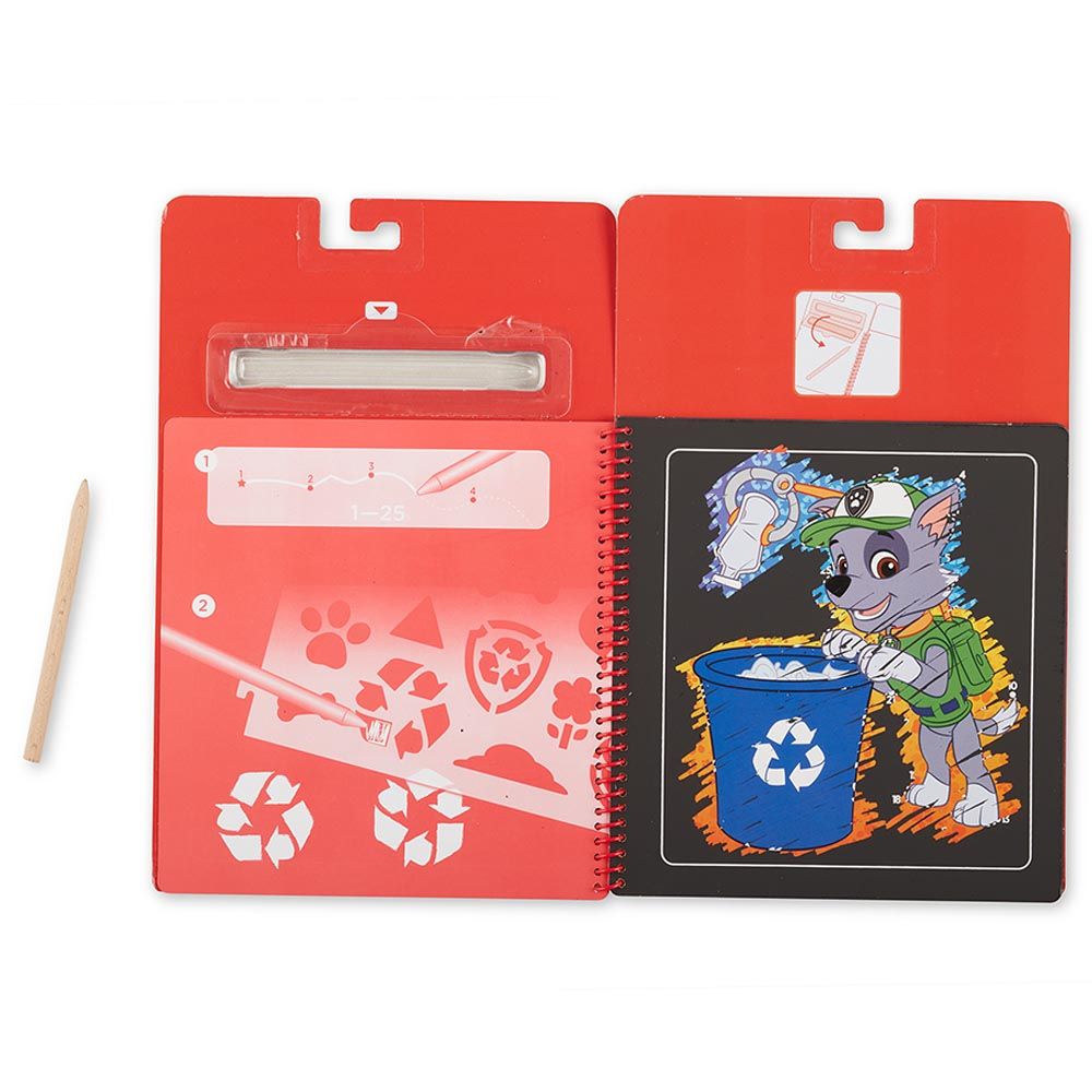 Melissa & Doug - Paw Patrol Scratch Art Pad - Marshall