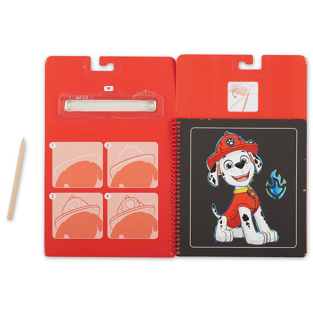 Melissa & Doug - Paw Patrol Scratch Art Pad - Marshall