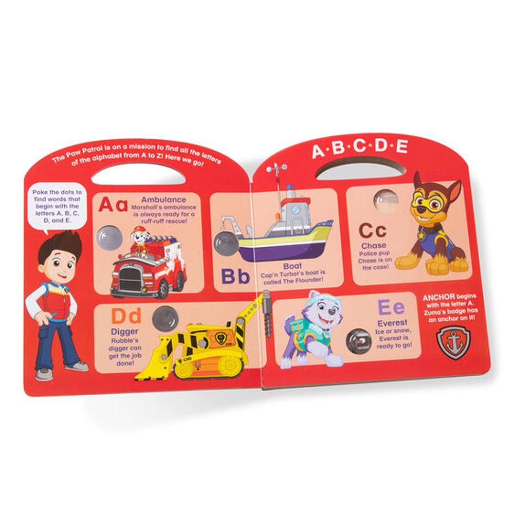 Melissa & Doug - Paw Patrol Poke-A-Dot - Alphabet Adventure