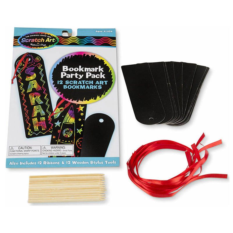 Melissa And Doug - Bookmark Scratch Art Party Pack