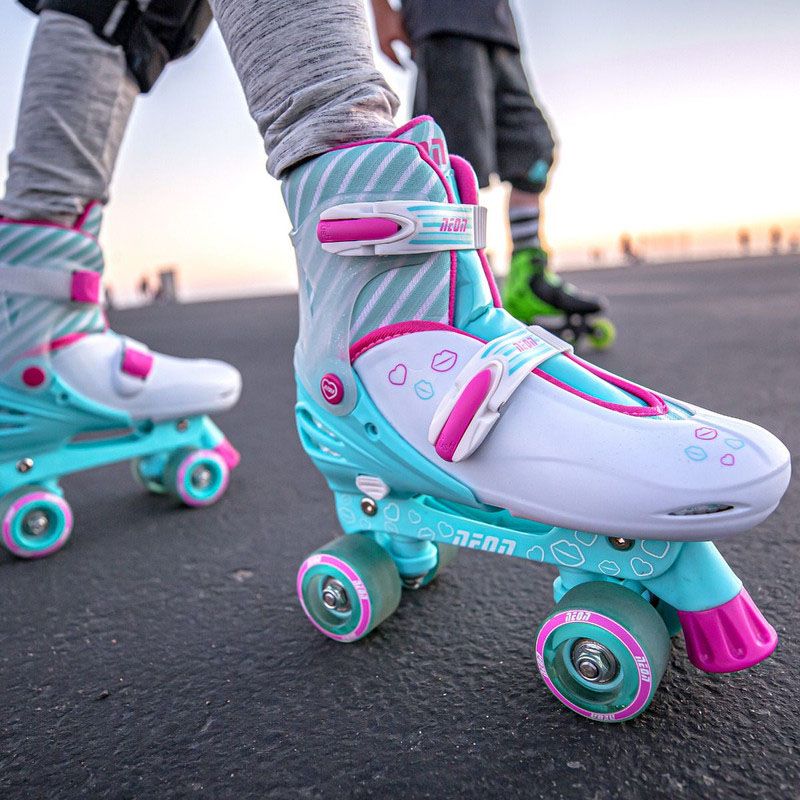 Neon - Combo Skates Size (12-2) - Teal Pink