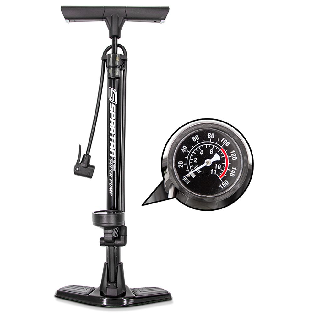 Spartan - Bicycle Pump with Gauge - 160psi