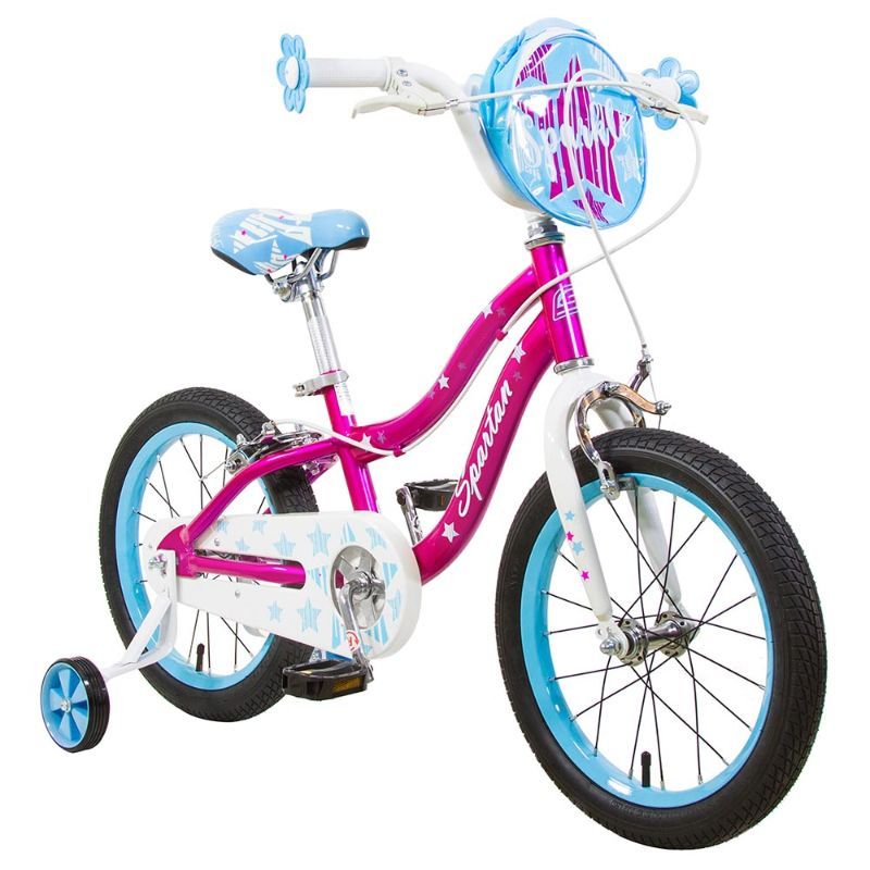 Spartan - 16" Sparkle Bicycle - Chrome Pink