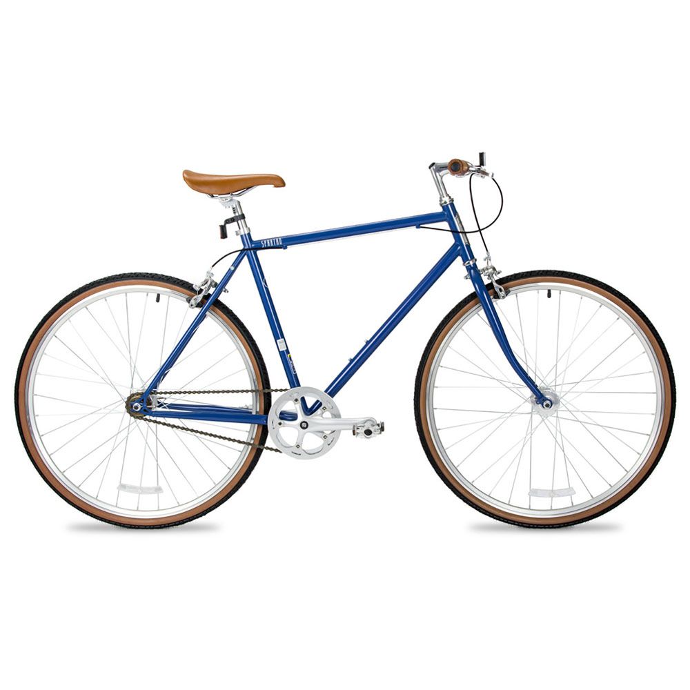 Spartan - 700c Platinum Fixie Bicycle - Blue