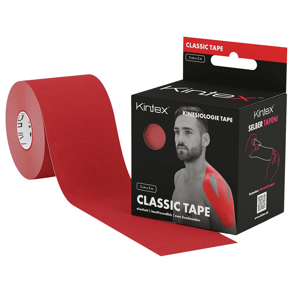 Kintex - Kinesiology Tape Classic - 5 x 500cm - Red