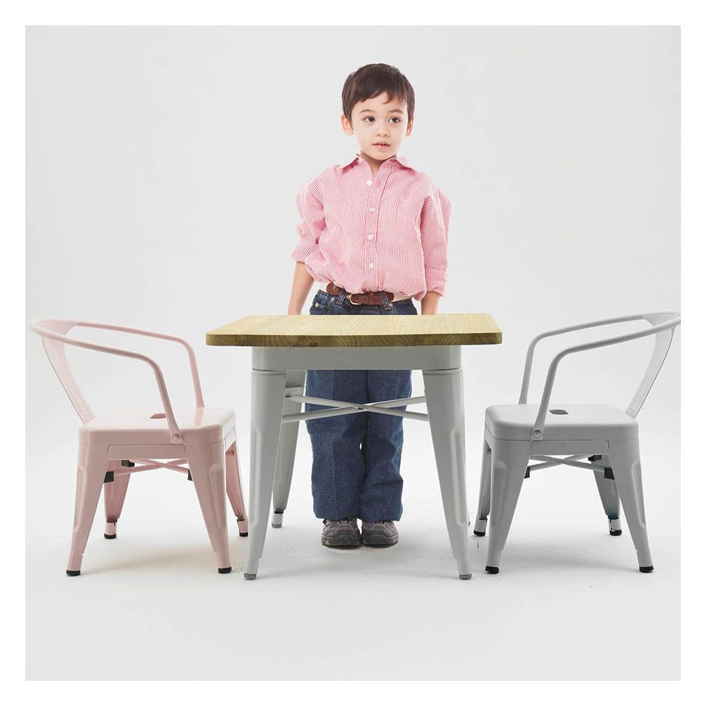 eBarza - Kids Chair Plastic - Light Pink