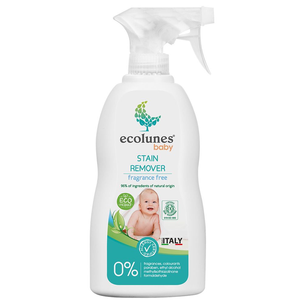 Ecolunes - Hypoallergenic Baby Bottle & Dish Liquid with Baby Stain Remover - Fragrance Free