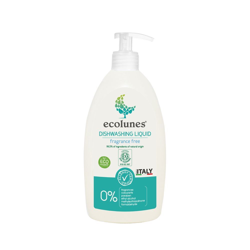 Ecolunes - Fragrance Free Dishwashing Liquid 500ml