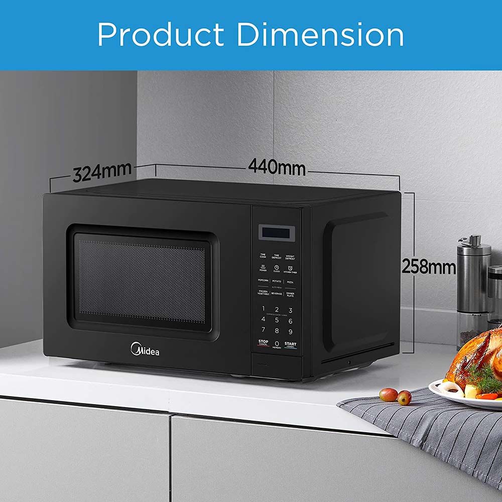 Midea - Solo Microwave Oven - 20L - Black