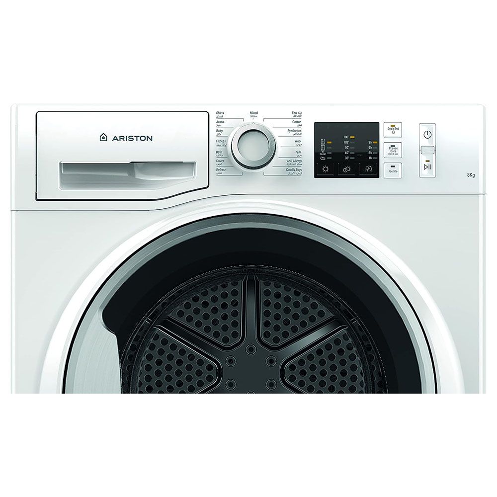 Ariston - Front Load Condenser Dryer - 8kg - White