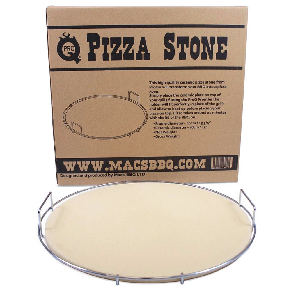 Proq - Pizza Stone Set With Stainless Steel Carry Rack