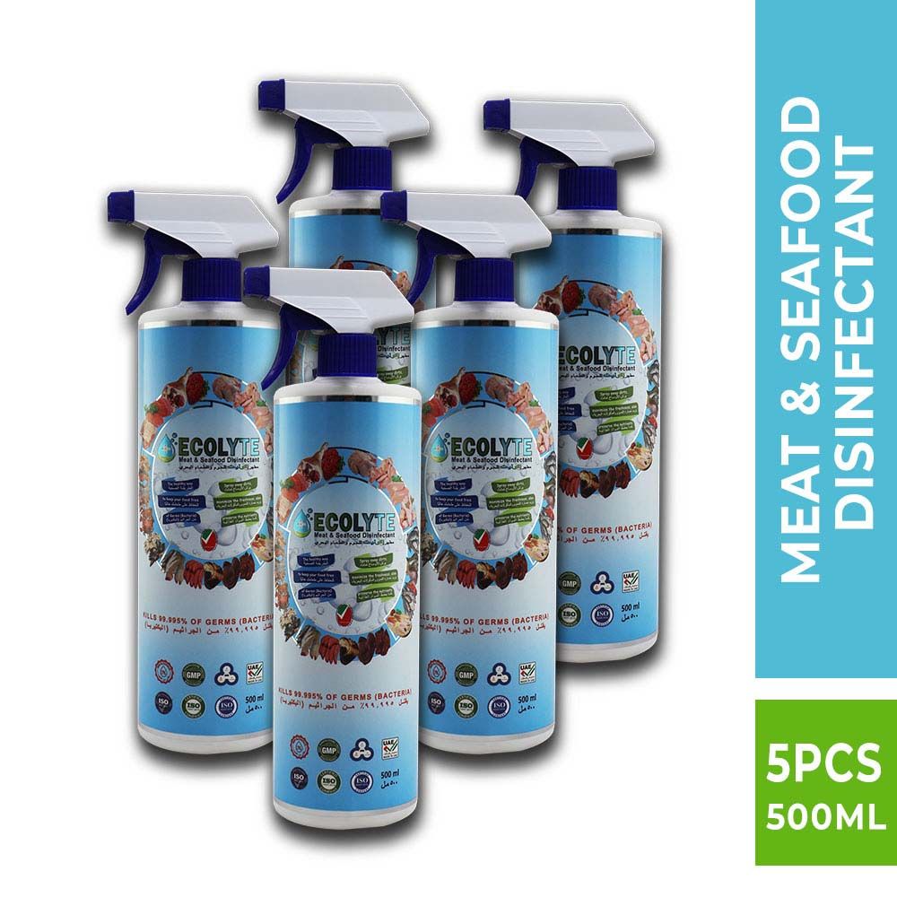 Ecolyte+ - Meat & Seafood Disinfectant 100% Natural - 500Ml - 5pc