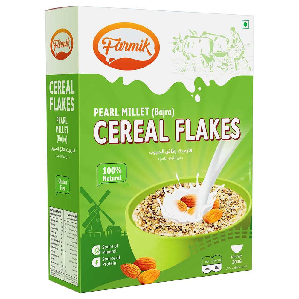 Farmik - Cereal Flakes Pearl Millet - Bajra - 300gms