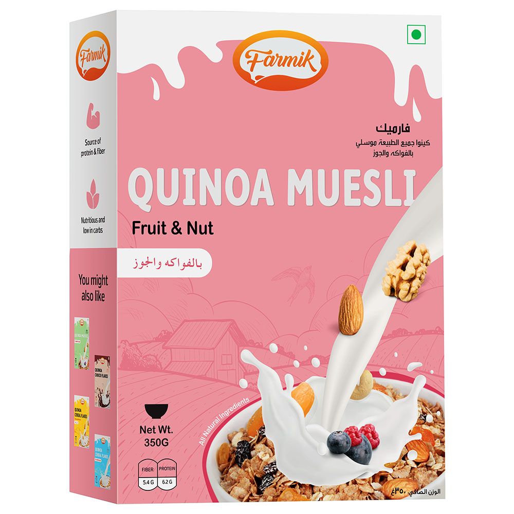 Farmik - Quinoa Muesli Fruit & Nut - 350Gms