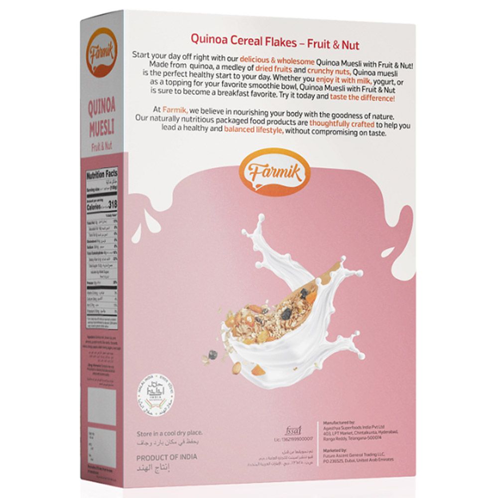 Farmik - Quinoa Muesli Fruit & Nut - 350Gms