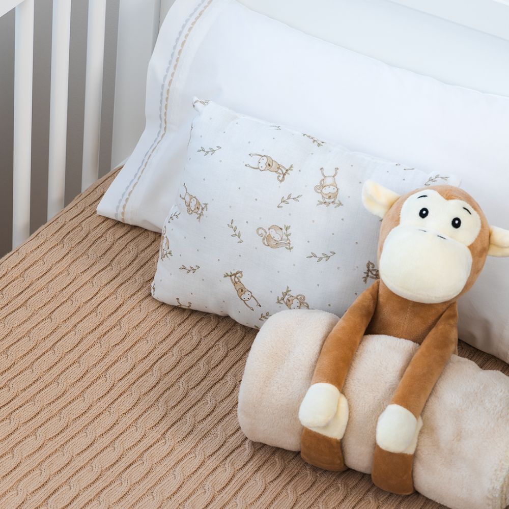 Bumble & Bird - Cotton Baby Pillow - Monkey (Exclusive)