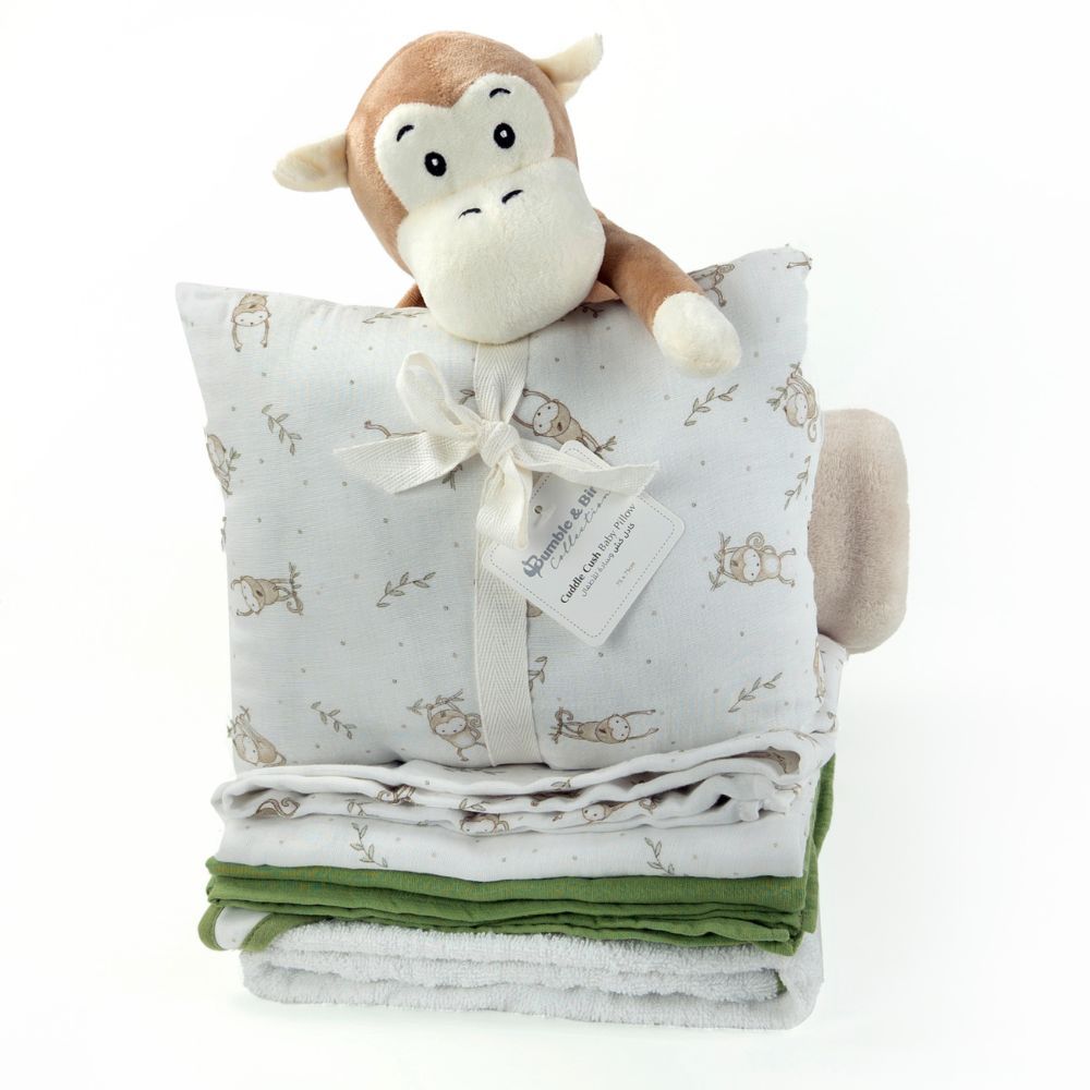 Bumble & Bird - Cotton Baby Pillow - Monkey (Exclusive)