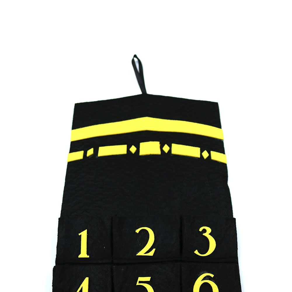 Eid Party - Blue & Black Felt Ramadan Advent Calendar with Pockets