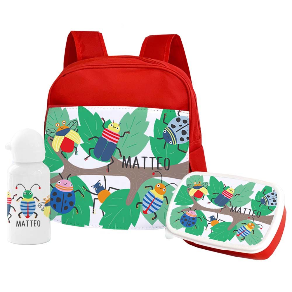 Essmak - Personalized Backpack - Bugs Galore - 12-Inch